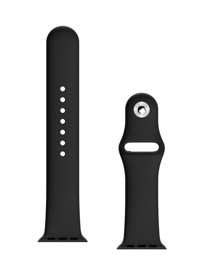 BeHello Silicone Strap For Apple Watch 38/40mm Black - Image 3