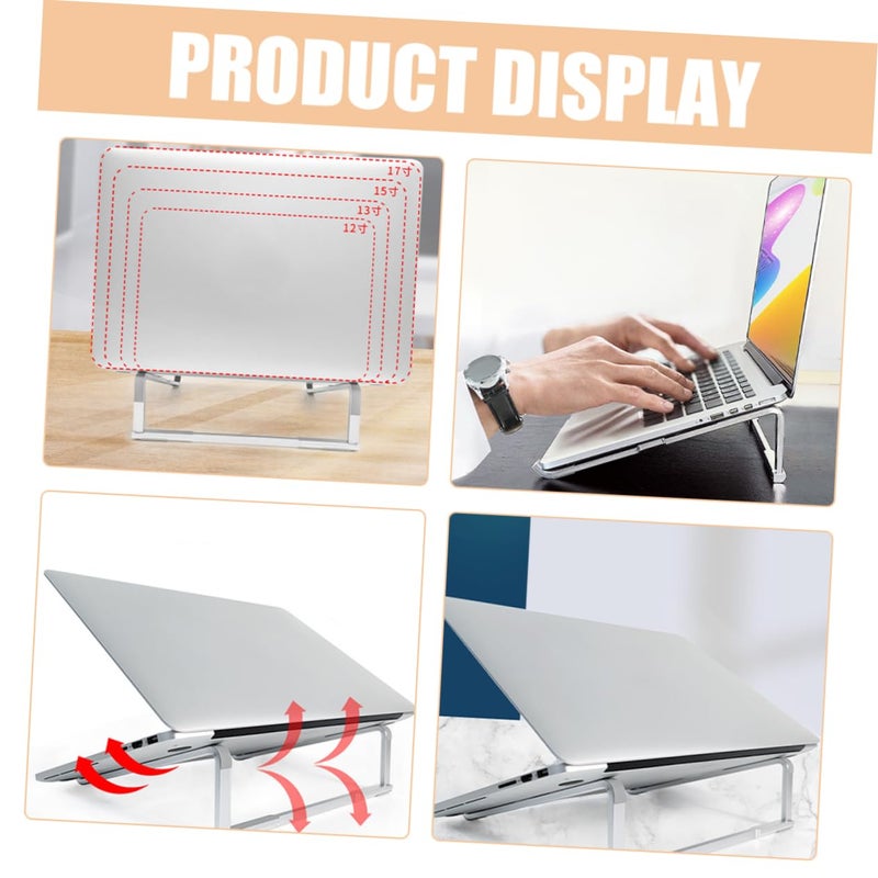 Aluminum Foldable Laptop Stand Portable Ergonomic Holder for Enhanced Airflow and Comfortable Viewing - Image 5
