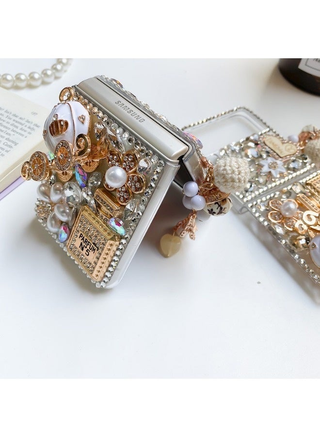 Suitable for Samsung Galaxy Z Flip5 phone case, rhinestone design, shockproof and drop-resistant. - Image 3