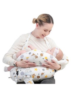 Snowie Soft Baby Feeding Pillow For Mom Breastfeeding Nursing Pillow With Infant Support Cushion Multi Nursing Pad With Removable Neck Belt For Mom Baby Gifts (Polyester;Cotton Pack Of 1)  - Image 1