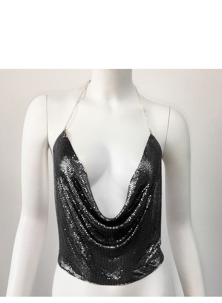 Adjustable sparkly sequin bodice 
