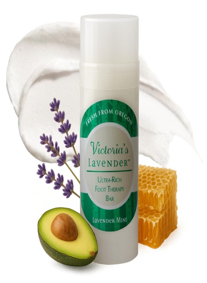 Victoria's Lavender Heel Balm Stick - Ultra-Rich Foot Therapy Balm for Dry, Cracked Feet - Softener for Cracked & Rough Skin - Dry Heels Treatment for Men and Women - Made in USA - Lavender Mint 2.5oz - Image 1
