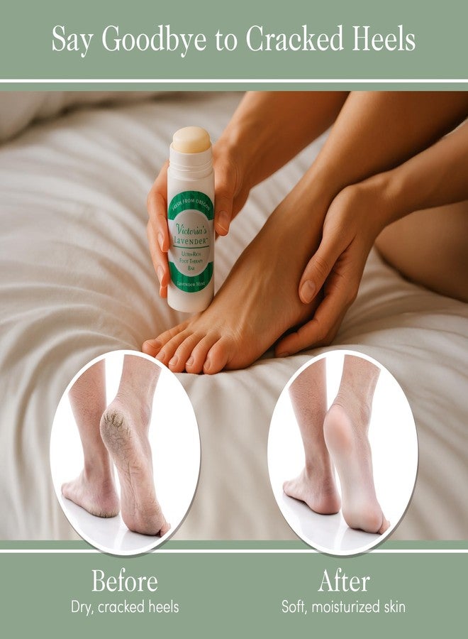 Victoria's Lavender Heel Balm Stick - Ultra-Rich Foot Therapy Balm for Dry, Cracked Feet - Softener for Cracked & Rough Skin - Dry Heels Treatment for Men and Women - Made in USA - Lavender Mint 2.5oz - Image 4