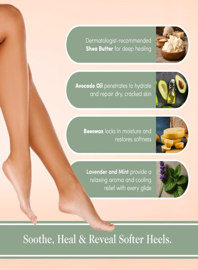 Victoria's Lavender Heel Balm Stick - Ultra-Rich Foot Therapy Balm for Dry, Cracked Feet - Softener for Cracked & Rough Skin - Dry Heels Treatment for Men and Women - Made in USA - Lavender Mint 2.5oz - Image 5