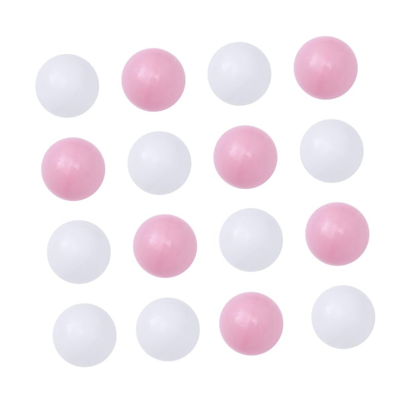 100 Pcs Pink White Plastic Ocean Balls for Ball Pit Indoor Safe Fun Thick Wave Balls - Image 2
