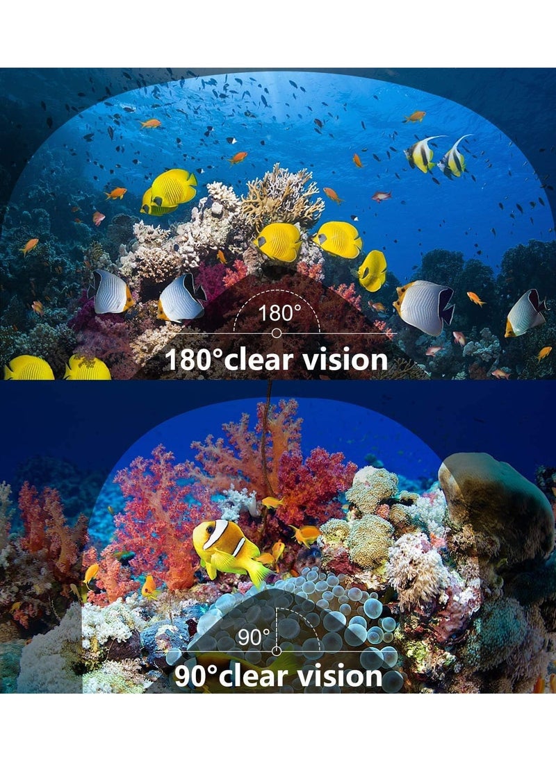 QSHOP QShop®️ 180 Degree Full Face Snorkel Mask, Free-Fleecing Design with Detachable Camera Mount, Anti-Fog, with Adjustable Head Straps, Professional Snorkeling Kit for Adults and Youth Snorkel Mask  - Image 4