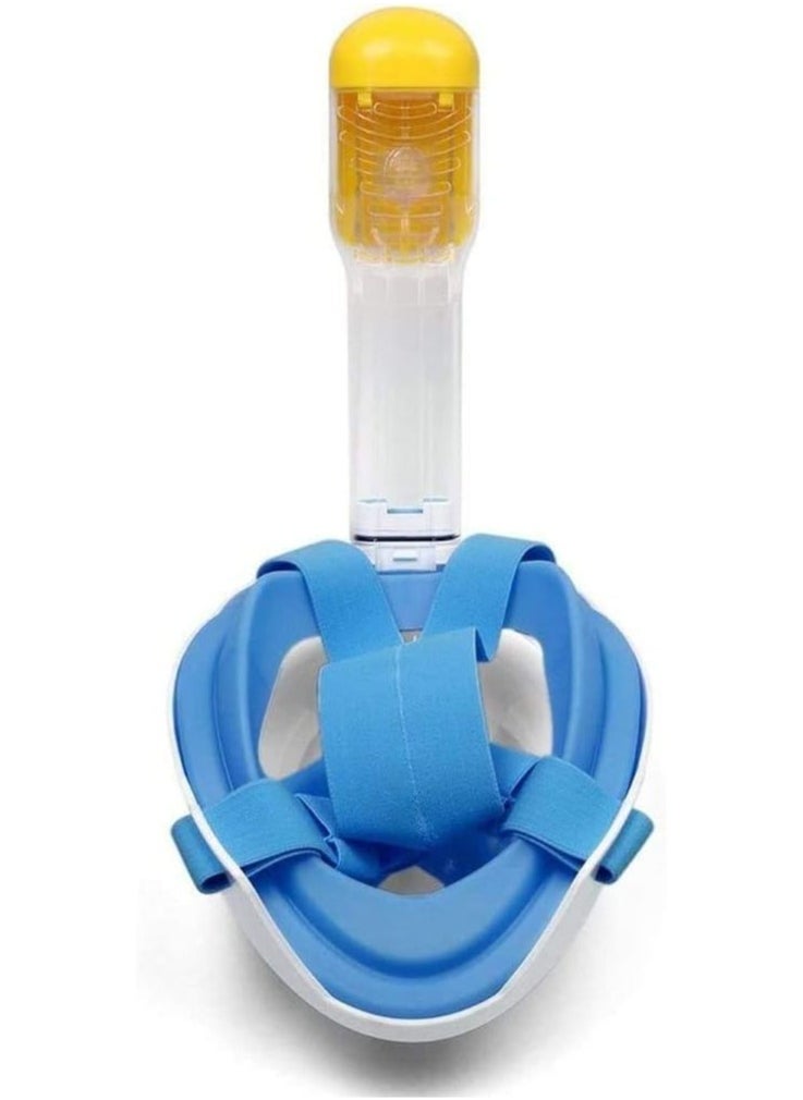 QSHOP - QShop®️ 180 Degree Full Face Snorkel Mask, Free-Fleecing Design with Detachable Camera Mount, Anti-Fog, with Adjustable Head Straps, Professional Snorkeling Kit for Adults and Youth Snorkel Mask - Image 1