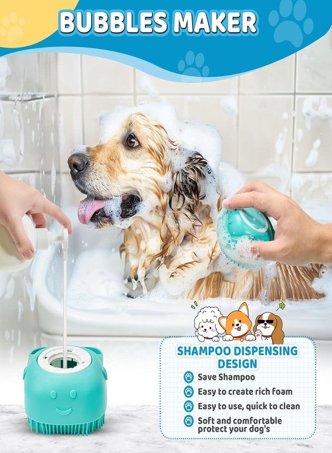 PETZLUV 6-in-1 Pet Grooming Kit – Dog & Cat Bathing Glove, Deshedding Glove, Nail Clipper with File & Rubber Scrubber, Single Steel Comb – Professional Pet Care Set for Dogs & Cats - Pack of 6 - Image 2