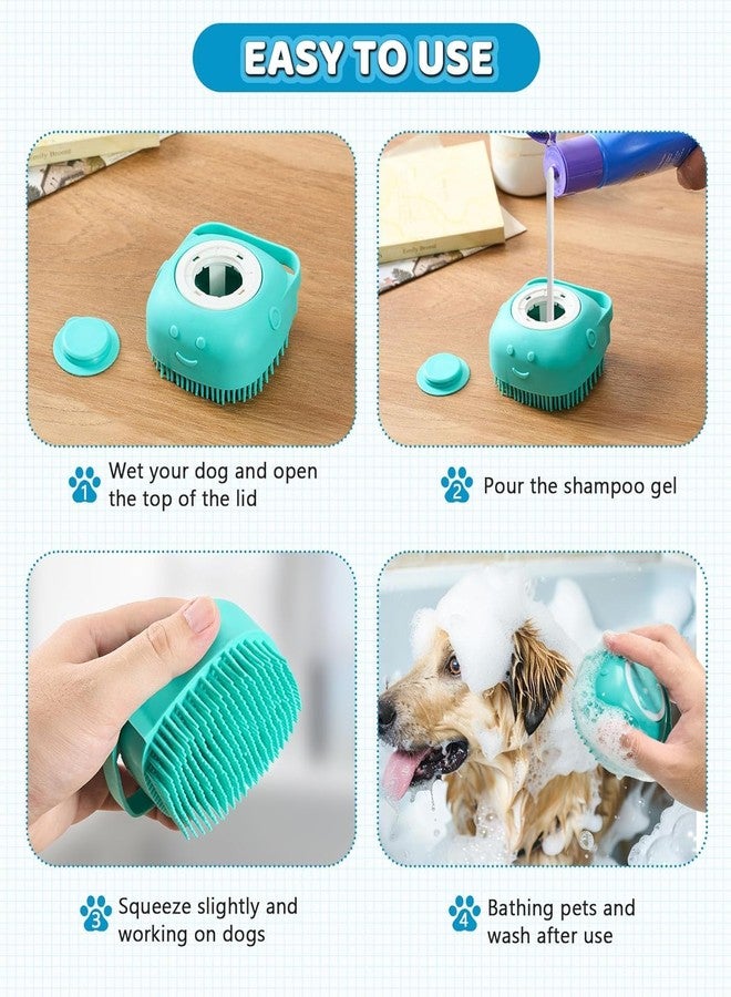 PETZLUV 6-in-1 Pet Grooming Kit – Dog & Cat Bathing Glove, Deshedding Glove, Nail Clipper with File & Rubber Scrubber, Single Steel Comb – Professional Pet Care Set for Dogs & Cats - Pack of 6 - Image 3
