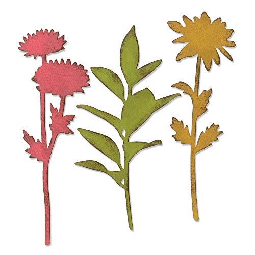 Sizzix - 664170 Large Stems Dies, One Size, Multicolor - Image 1