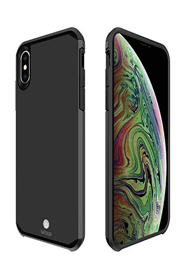 جراب BELTRON مع مشبك حزام لهاتف iPhone Xs Max، جراب هجين نحيف يوفر حماية كاملة ومتين، مع مشبك حزام دوار وحامل مدمج، مقاوم للخدش وممتص للصدمات لهاتف iPhone Xs Max - Image 2