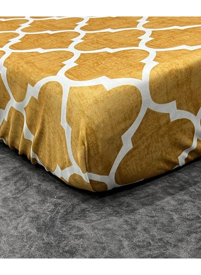 AMAZE ATTIRES Stretchable/Spandex Printed Sofa Slip Cover, Pack of 5 Sofa seat Covers can use for livingroom, Couch, Wooden Sofas & Offices (Yellow Geometrical) - Image 4