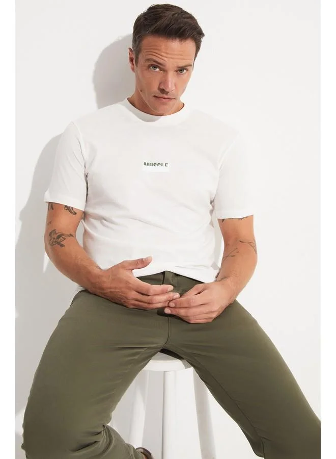 JUNE June Men Printed T-Shirt White