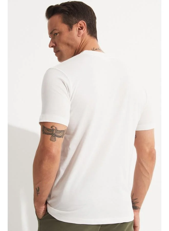 JUNE June Men Printed T-Shirt White