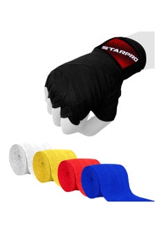 Starpro Boxing Hand Wraps - Carbon Woven Cotton Bandages - 2.55m 3.5m 4.5m - Boxing Wraps For Men Women Kids for Training Sparring Fitness & Martial Arts  - Image 1