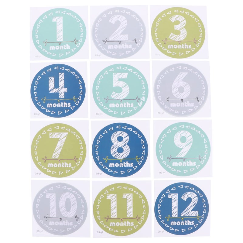 Monthly Milestone Stickers for Newborn Photography Baby Photo Props Set - Image 2