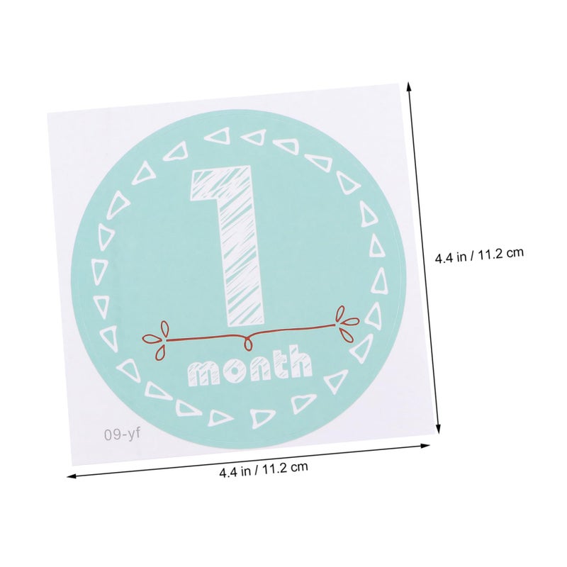Monthly Milestone Stickers for Newborn Photography Baby Photo Props Set - Image 3
