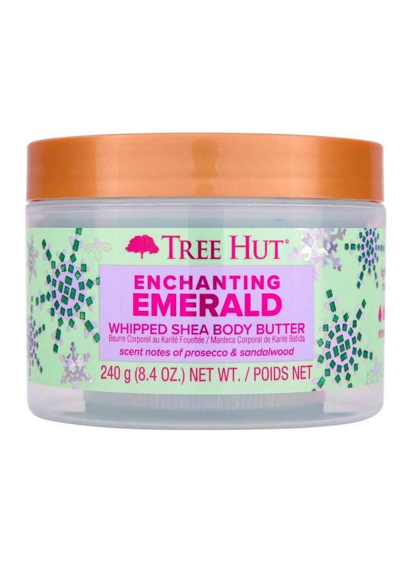 Tree Hut Tree Hut Enchanting Emerald Whipped Shea Body Butter  Longlasting Hydration Leaves Skin Feeling Soft  Moisturized  Limited Edition Holiday  84 fl oz 