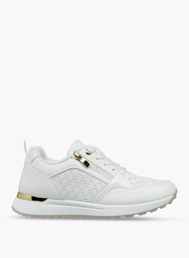 Flora Bella By Shoexpress WHITE Flora Bella Women Lace-Up Sneakers for Women | Best Price UAE