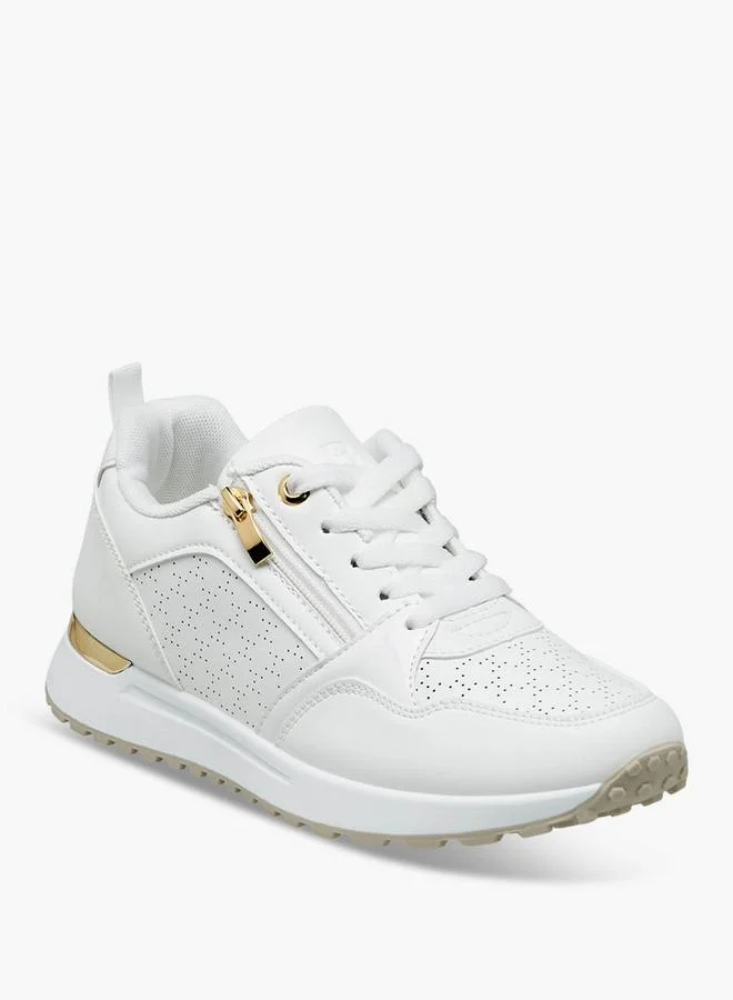 Flora Bella By Shoexpress WHITE Flora Bella Women Lace-Up Sneakers for Women | Best Price UAE