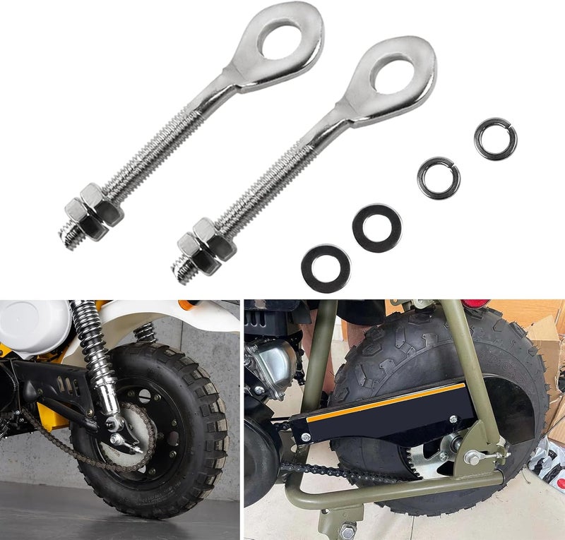 FLYPIG 0.4" 12MM Chain Wheel Axle Adjusters Tensioner for 50CC 70CC 90CC 110CC 125CC CRF70 CT70 XL75 XR50 XR70 XR80 XR100 Dirt Bike 4 Wheeler Taotao Chain Axle Adjuster - Image 5