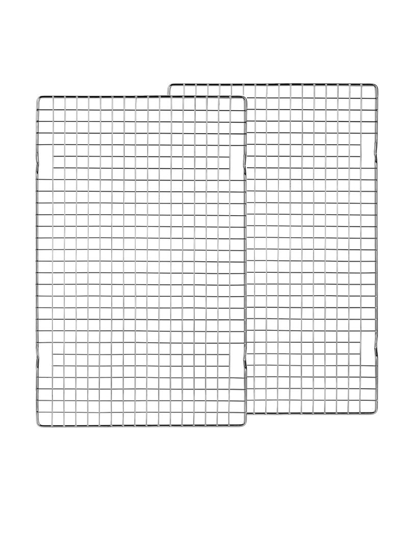 Tebery Tebery 2 Pack Heavy-Duty Wire Cooking Rack Baking Racks Fits Half Sheet Pan, Nonstick Baking & Cooling Grid for Roasting, Cooking, Grilling, Drying - 16" x 10"  - Image 1