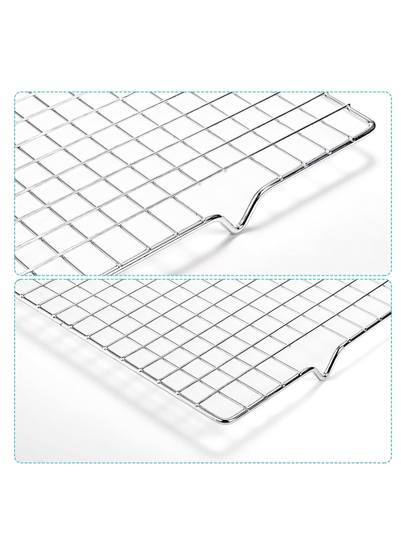 Tebery Tebery 2 Pack Heavy-Duty Wire Cooking Rack Baking Racks Fits Half Sheet Pan, Nonstick Baking & Cooling Grid for Roasting, Cooking, Grilling, Drying - 16" x 10"  - Image 2