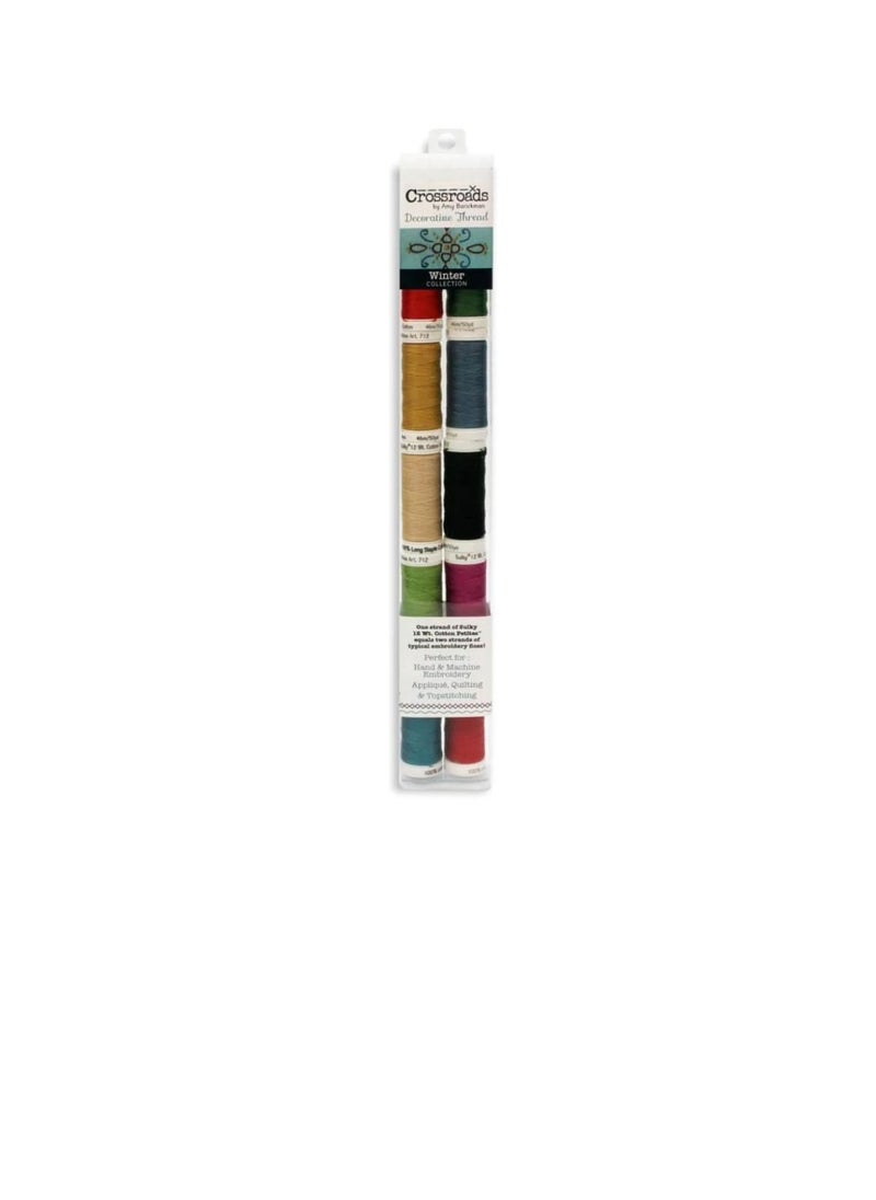 Crossroads - Crossroads Sulky Cotton Petites 12 Weight 10/Pkg Winter Collection - Image 1