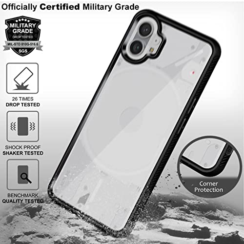 KAPAVER Back Cover Case for Nothing Phone 1 5G (TPU+PC) (Black) - Image 5