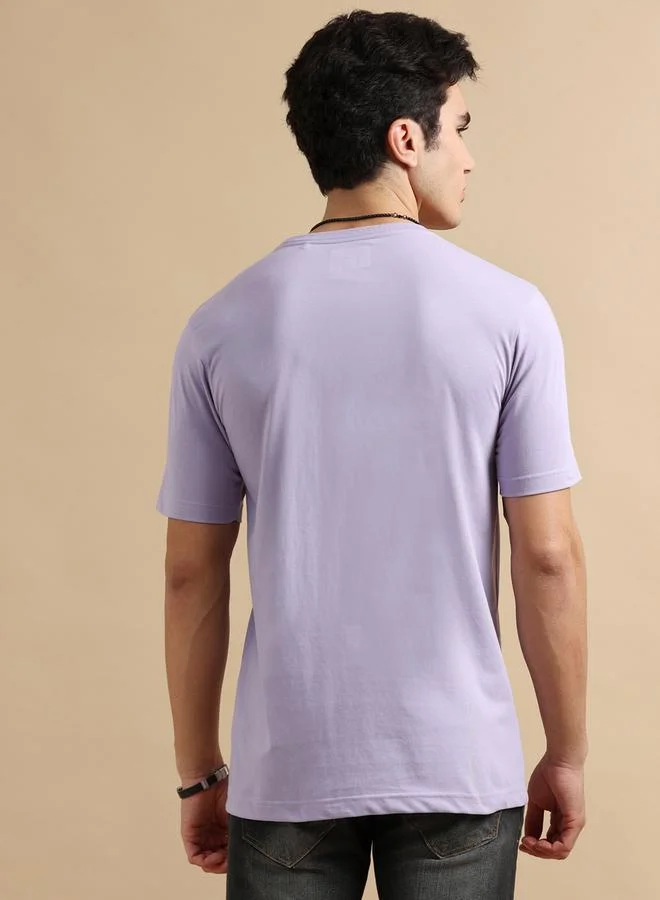 Bushirt Bushirt Solid Round Neck Regular Fit T-Shirt