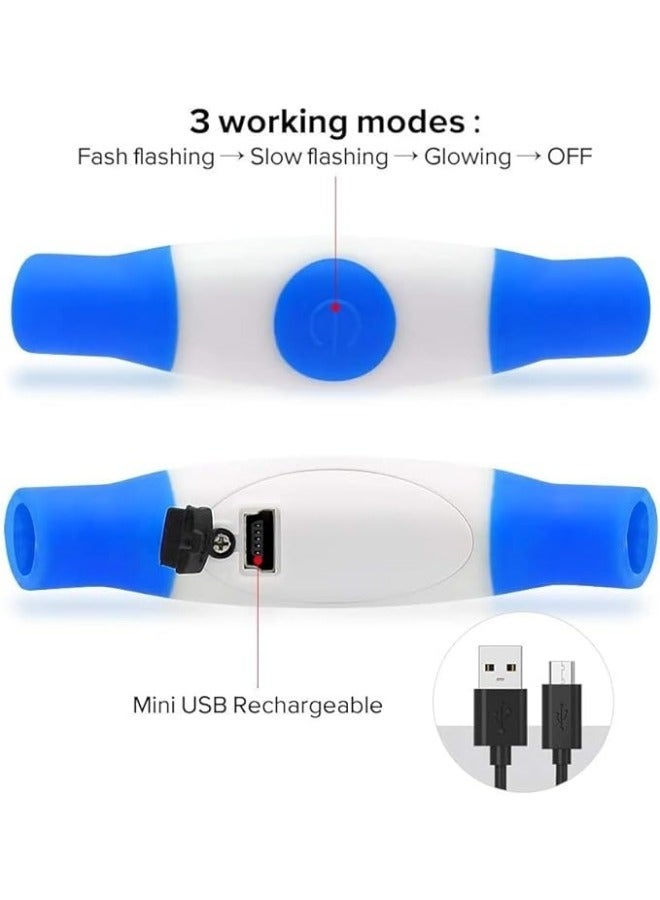 عام طوق مضيء للكلاب، أضواء طوق الكلب للظلام، طوق الكلب الوامض القابل لإعادة الشحن، طوق الكلب قابل للتعديل حجمه مع ثلاث وضعيات. - Image 4