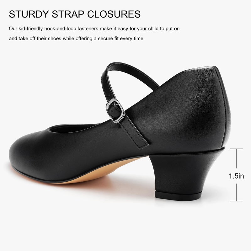 Stelle 1.5" Character Shoes for Women Dance Shoes Stylish Ankle Strap for Ballroom Salsa Tango Flamenco Latin(Black,8MW) - Image 5