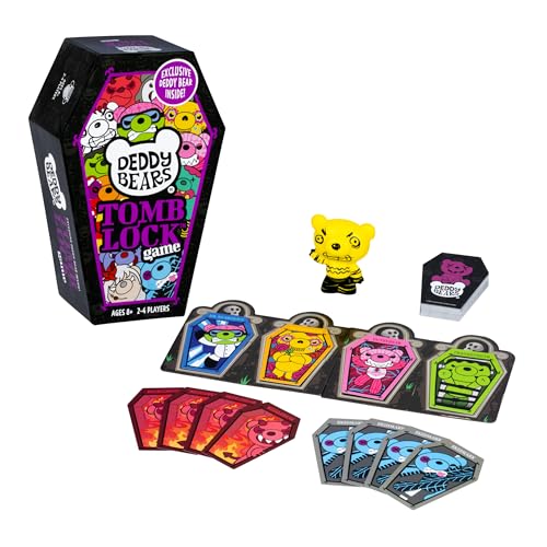 Moose Deddy Bears Tomb Lock Game Race Your Friends to Reap Sets of Coffin Cards Lock Block Your Opponent Exclusive Collectible SlowFoam Toy Ages 8 for 24 Players - Image 1