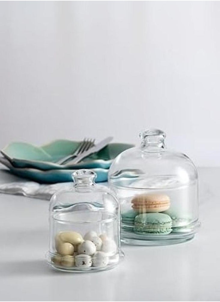 Diamond Glass Container For Preserving And Serving Food 1 Piece  - Image 4