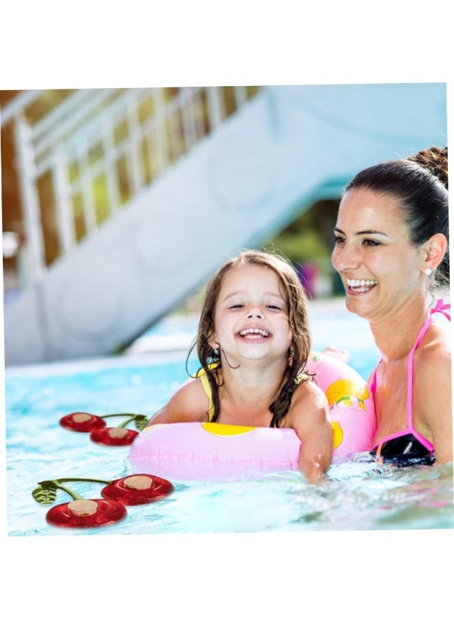 Inflatable Drink Holder Cherry Pool Drink Floats Inflatable Cup Holders for Pool Party Hot Tub 4PCS - Image 4