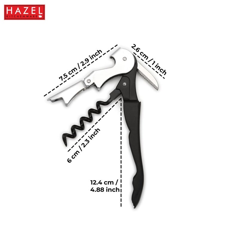 HAZEL Satinless Steel Wine Bottle Opener Opener for Wine Bottle with Handle Silver - Image 4