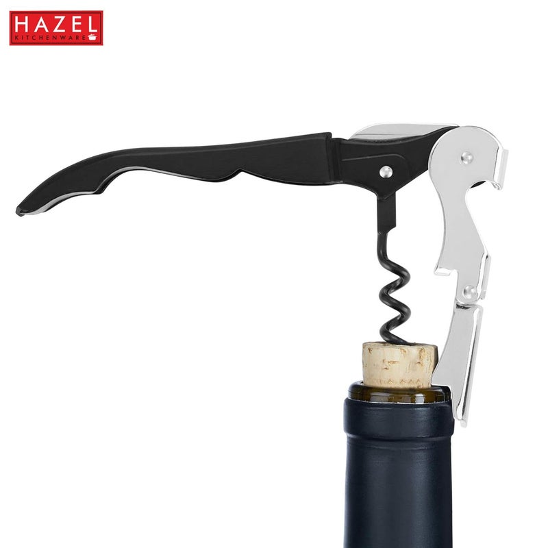 HAZEL Satinless Steel Wine Bottle Opener Opener for Wine Bottle with Handle Silver - Image 2