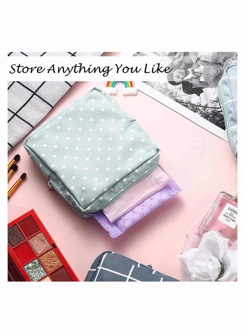 Excefore Sanitary Napkin Storage Bag Menstrual Pad Bag Nursing Pad Holder Portable Menstrual Period Sanitary Pouch Zipper Tampons Collect Bags for Teen Girls Women Ladies (4 Pieces ) - Image 4