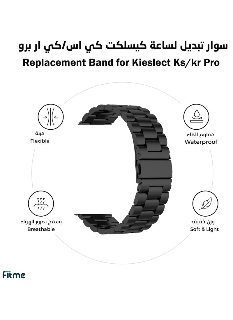 FITME - Metal Replacement Band for Kieslect Ks / kr Pro Watches (22 mm) - Image 1