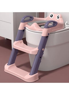 LO.BABY.VE Foldable Toilet Training Seat With Adjustable Step Stool Ladder  - Image 2