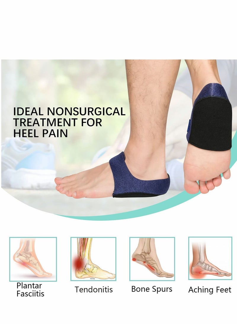SYOSI Heel Protectors Gel Heel Cups Cushion Support Plantar Fasciitis Heel Pain 2 Pcs  - Image 4