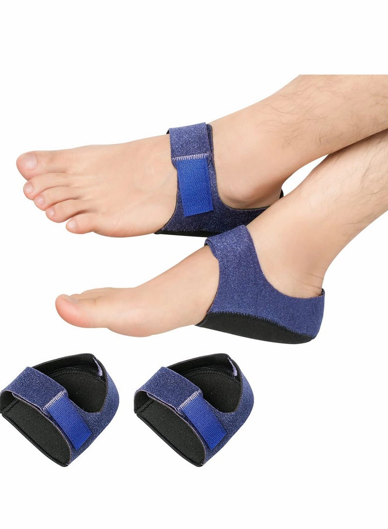 SYOSI Heel Protectors Gel Heel Cups Cushion Support Plantar Fasciitis Heel Pain 2 Pcs  - Image 1