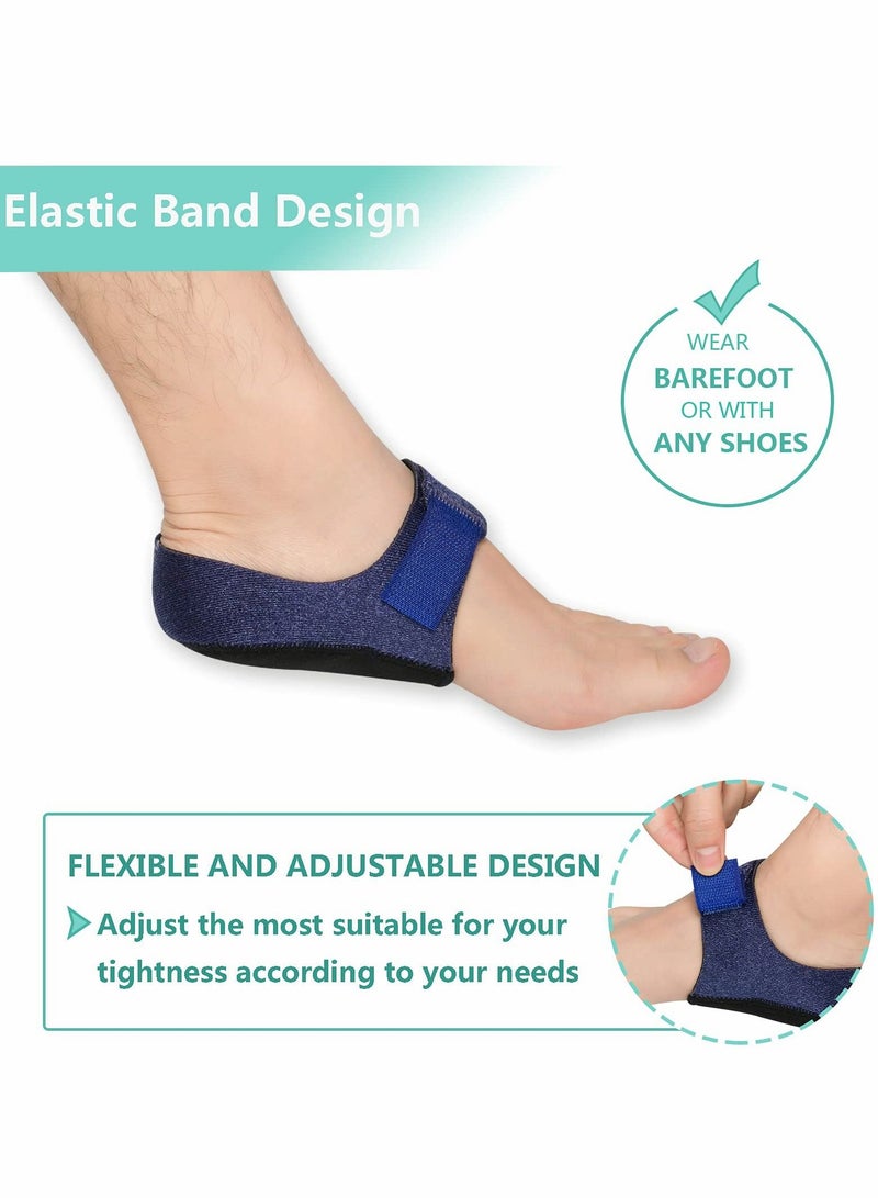 SYOSI Heel Protectors Gel Heel Cups Cushion Support Plantar Fasciitis Heel Pain 2 Pcs  - Image 2