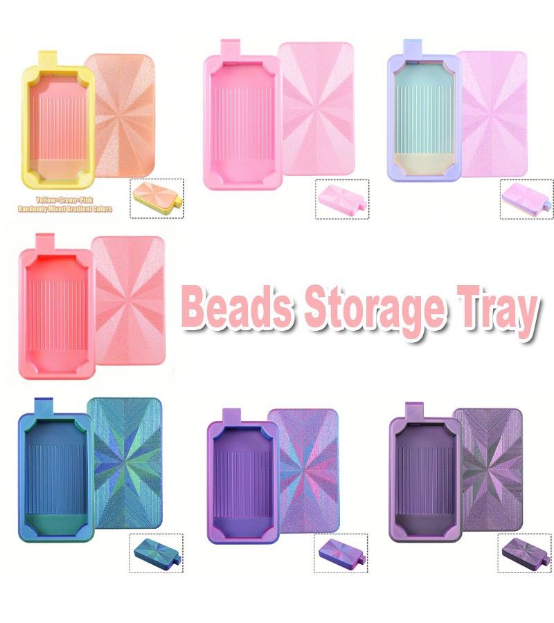 Upgraded Multicolor Diamond Painting Storage Trays With Lids Easy Pour - Image 1