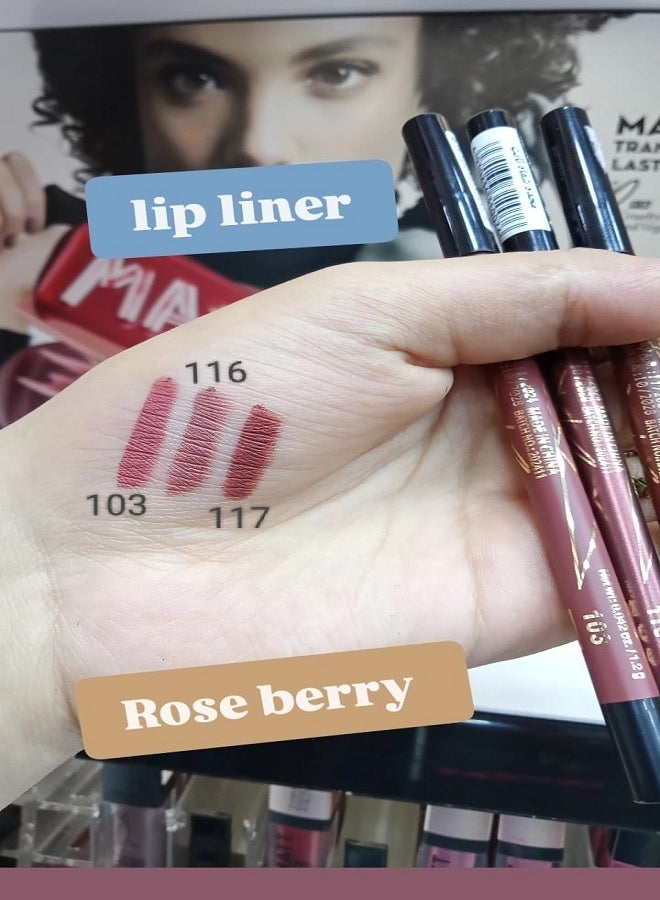 ROSE BERRY lip liner water proof 117 - Image 2