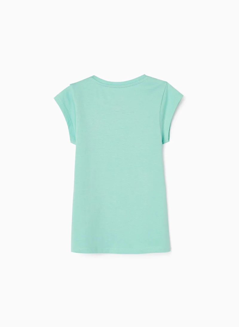 زيبي Cotton T-shirt for Girls 'Pure Life'