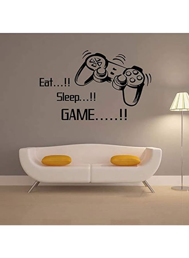 Zaboon ملصقات حائط من الفينيل على شكل عصا تحكم فنية لألعاب الفيديو وملصقات حائط ذاتية اللصق وملصقات إبداعية للأولاد-Xx - Image 1