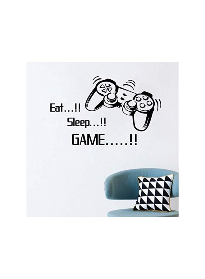 Zaboon ملصقات حائط من الفينيل على شكل عصا تحكم فنية لألعاب الفيديو وملصقات حائط ذاتية اللصق وملصقات إبداعية للأولاد-Xx - Image 4