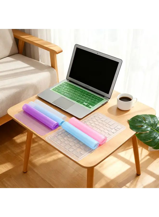 Ultra Thin Purple Laptop Keyboard Cover Waterproof Washable Dust Protector Anti Slip - Image 1
