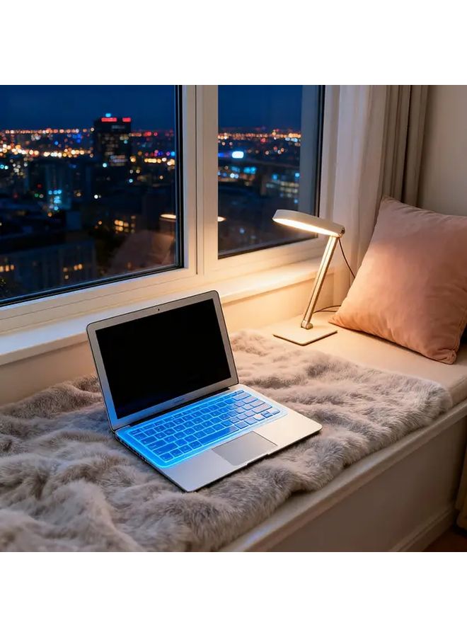 Ultra Thin Purple Laptop Keyboard Cover Waterproof Washable Dust Protector Anti Slip - Image 3